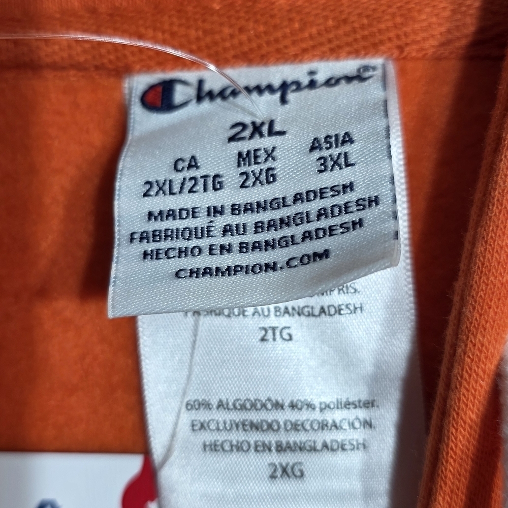 Champion Vibrant Orange Hoodie - Picture 3 of 4